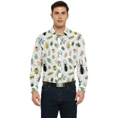 Insect Animal Pattern Men s Long Sleeve  Shirt by Ket1n9