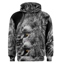 Angry Male Lion Roar Wild Animal Men s Core Hoodie by Cendanart