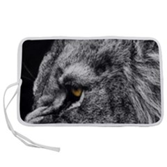 Angry Male Lion Roar Wild Animal Pen Storage Case (m) by Cendanart