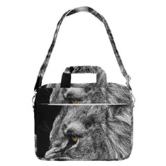 Angry Male Lion Roar Wild Animal Macbook Pro 13  Shoulder Laptop Bag 