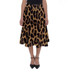 Tiger Skin Art Pattern Perfect Length Midi Skirt by Ket1n9