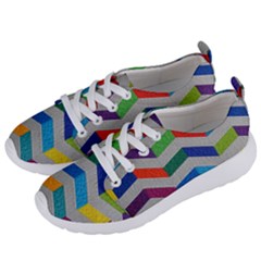 Charming Chevrons Quilt Women s Lightweight Sports Shoes by Ket1n9