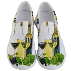 White Wine Red Wine The Bottle Men s Lightweight Slip Ons by Ket1n9