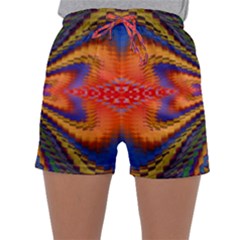 Casanova Abstract Art-colors Cool Druffix Flower Freaky Trippy Sleepwear Shorts by Ket1n9