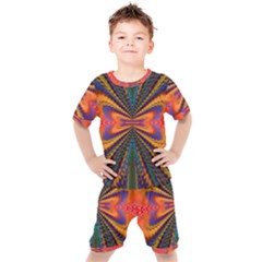 Casanova Abstract Art-colors Cool Druffix Flower Freaky Trippy Kids  T-shirt And Shorts Set by Ket1n9