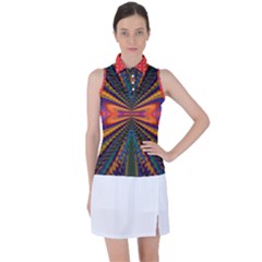 Casanova Abstract Art-colors Cool Druffix Flower Freaky Trippy Women s Sleeveless Polo T-shirt by Ket1n9