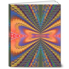 Casanova Abstract Art-colors Cool Druffix Flower Freaky Trippy 8  X 10  Hardcover Notebook by Ket1n9