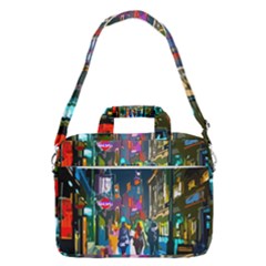 Abstract Vibrant Colour Cityscape Macbook Pro 13  Shoulder Laptop Bag  by Ket1n9