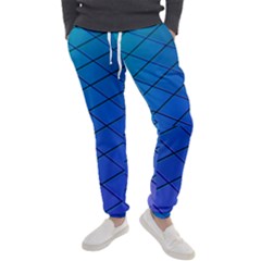 Blue Pattern Plain Cartoon Men s Jogger Sweatpants by Ket1n9