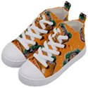 Seamless Pattern With Taco Kids  Mid-Top Canvas Sneakers View2