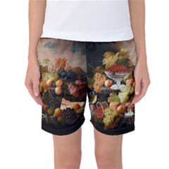 Abundance Of Fruit Severin Roesen Women s Basketball Shorts by Hannah976