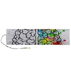 Brain Mind Psychology Idea Drawing Roll Up Canvas Pencil Holder (l) by Ndabl3x