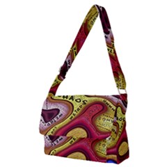 Chaos Unknown Unfamiliar Strange Full Print Messenger Bag (m) by Paksenen