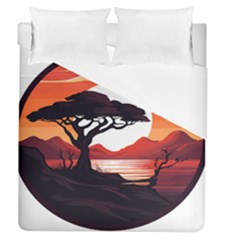 Tree Lake Bird Duvet Cover (queen Size)