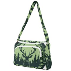 Deer Forest Nature Front Pocket Crossbody Bag by Bedest