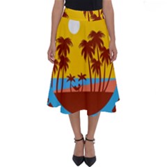 Vaccination Summer Perfect Length Midi Skirt by Cendanart