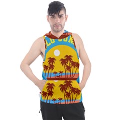 Vaccination Summer Men s Sleeveless Hoodie by Cendanart