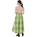 Christmas Green Tree Background Tie Back Maxi Dress View2