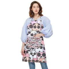 Cute Dog Seamless Pattern Background Pocket Apron by Grandong