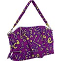 Background Doodles Math Canvas Crossbody Bag View1