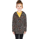 Doodles School Background Art Pattern Kids  Double Breasted Button Coat View1