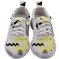 Graphic Design Geometric Background Kids Athletic Shoes by Bedest