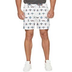 Insects Icons Square Seamless Pattern Men s Runner Shorts by Bedest