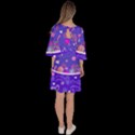 Afternoon Tea Purple Lollipop Candy Macaroon Cupcake Donut Velour Kimono Dress View4