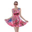 Hawaii Summer Flowers Hot Pink Skater Dress View1