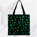 Shamrock Dark Zipper Grocery Tote Bag View2