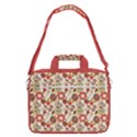 Red Floral Retro Style 13  Shoulder Laptop Bag  View1