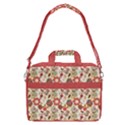 Red Floral Retro Style 13  Shoulder Laptop Bag  View2