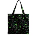 Shamrock Black & Green St Patrick Beer Zipper Grocery Tote Bag   View1