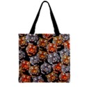 Orange & Black Tiger Pattern Zipper Grocery Tote Bag View2