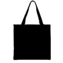 Black Life is Too Short Pattern Zipper Grocery Tote Bag View2