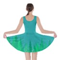 Turquoise Xmas Starry Night Deers Double Sided Skater Dress View2