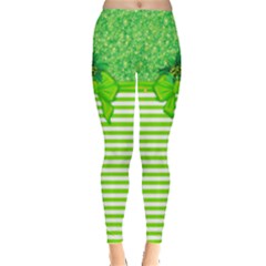 Elf  Neon Green Xmas Printed Leggings by CoolDesigns