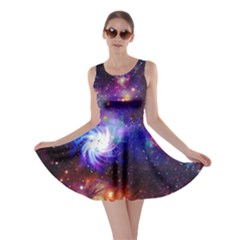 Black Hole Black A Fun Night Sky The Moon And Stars Skater Dress