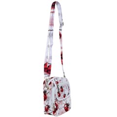 Ladybugs Pattern Texture Watercolor Shoulder Strap Belt Bag by Bedest