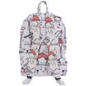 Cute Cat Chef Cooking Seamless Pattern Cartoon Travelers  Backpack View3