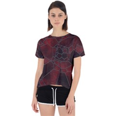 Mosaic Glass Glass Mosaic Colorful Open Back Sport T-shirt