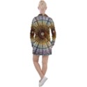 Barcelona Glass Window Stained Glass Women s Long Sleeve Casual Dress View2