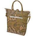 Map Geography Travel Global Buckle Top Tote Bag View2