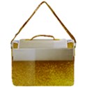 Light Beer Texture Foam Drink In A Glass Box Up Messenger Bag View3