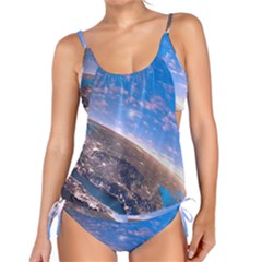 Earth Blue Galaxy Sky Space Tankini Set by Cemarart