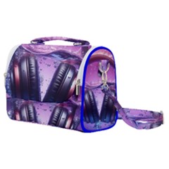 Headphones Sound Audio Music Radio Satchel Shoulder Bag by Hannah976