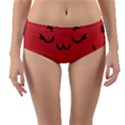 Watermelon Lock Love Reversible Mid-Waist Bikini Bottoms View1