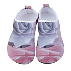 Pastel Rose Flower Blue Pink White Women s Sock-style Water Shoes by Cemarart