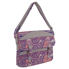 Ramen Kawaii Aesthetic Pink Buckle Messenger Bag by Cemarart