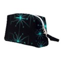 Space Time Abstract Pattern Alien Dark Green Pattern Wristlet Pouch Bag (Medium) View2